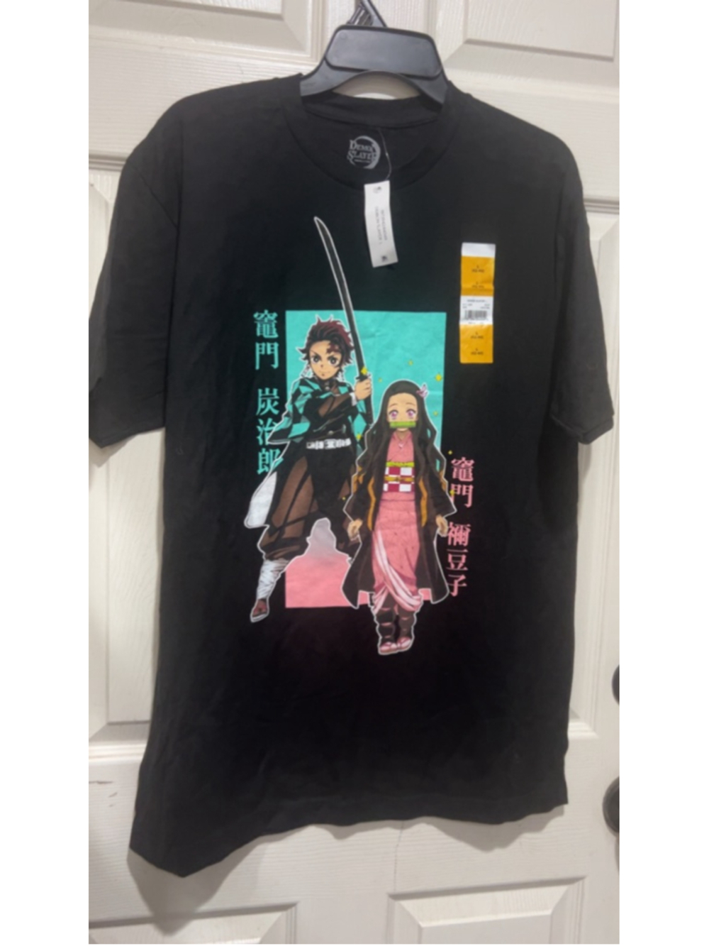 Men's Demon Slayer Black Short Sleeve Tee L